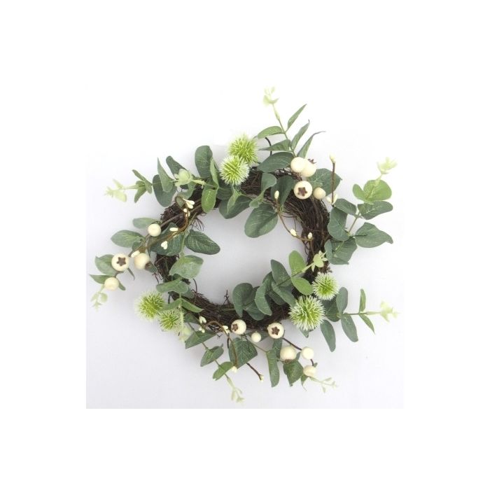 Eucalyptus Wreath - Berry/White/Green