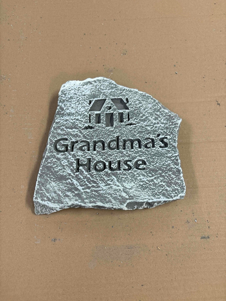 Grandma's House Cement Plaque