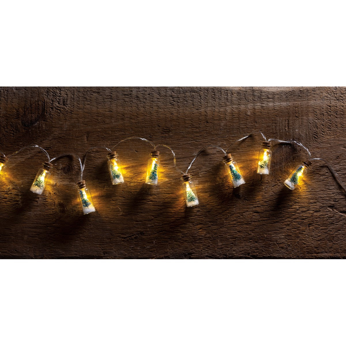 Bottle Brush Tree Jar Lights