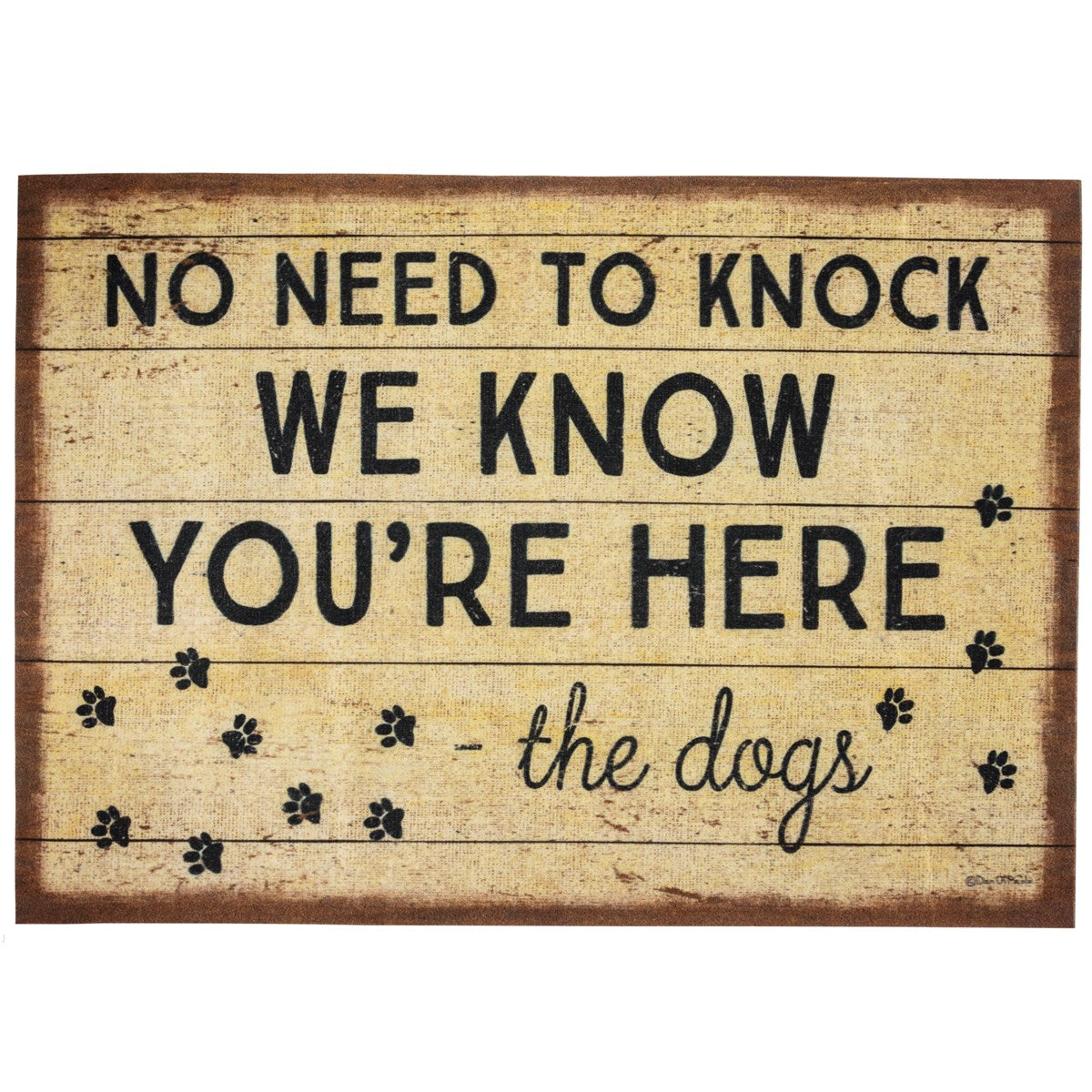 No Need to Knock Doormat
