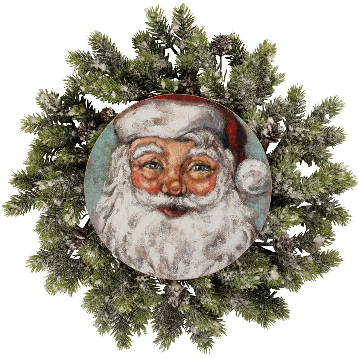 Santa Wreath Insert