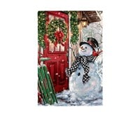 Country Christmas House Flag