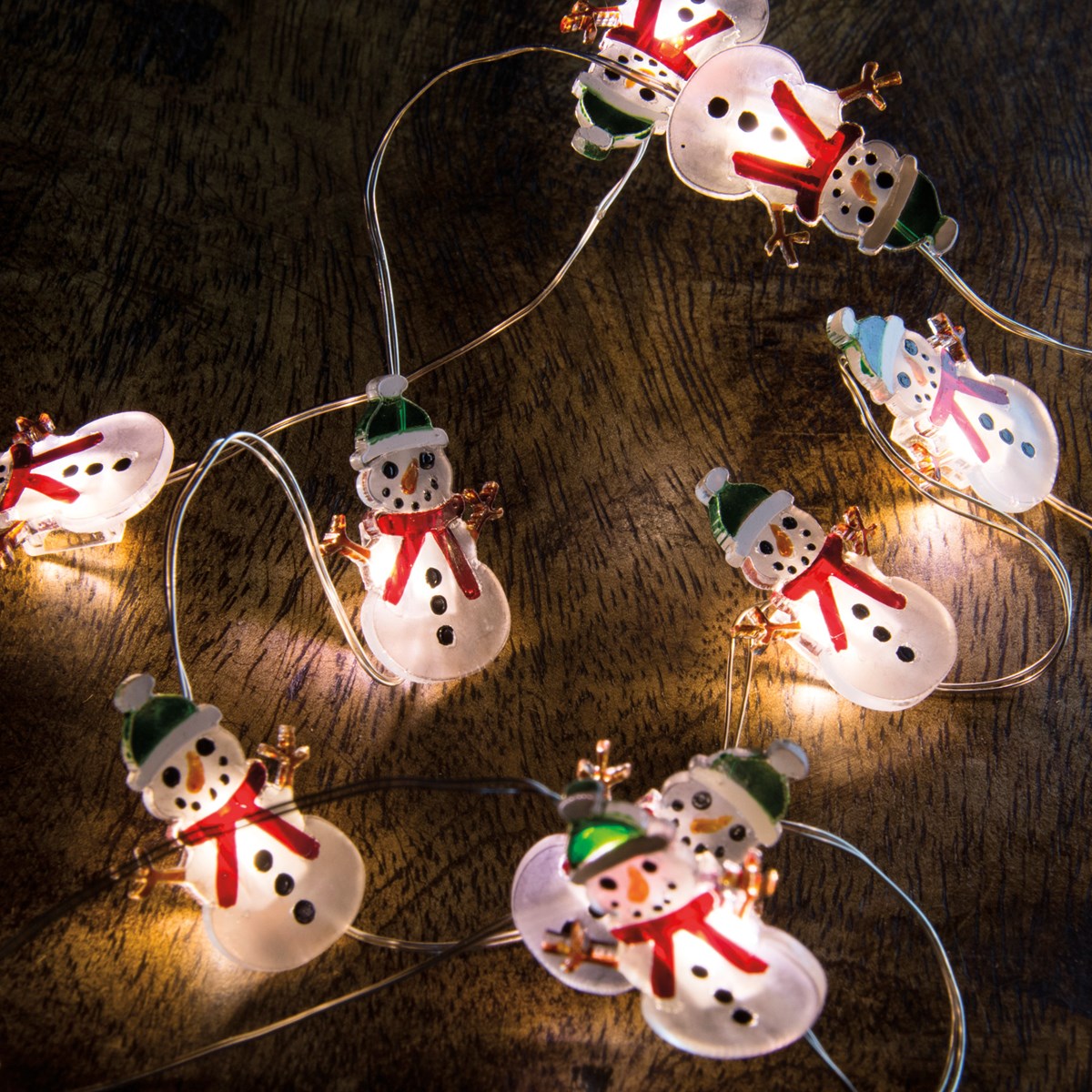 Snowman String Lights