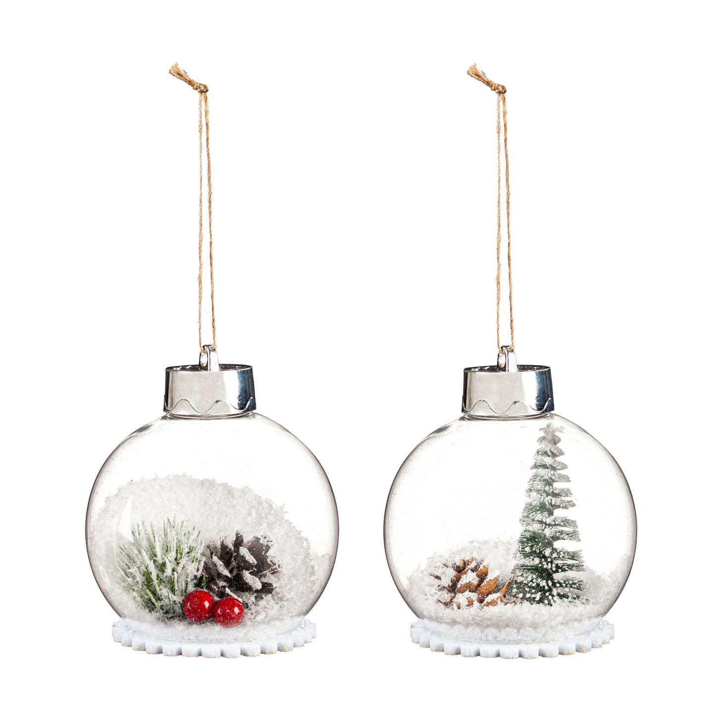Snow Glass Ornament