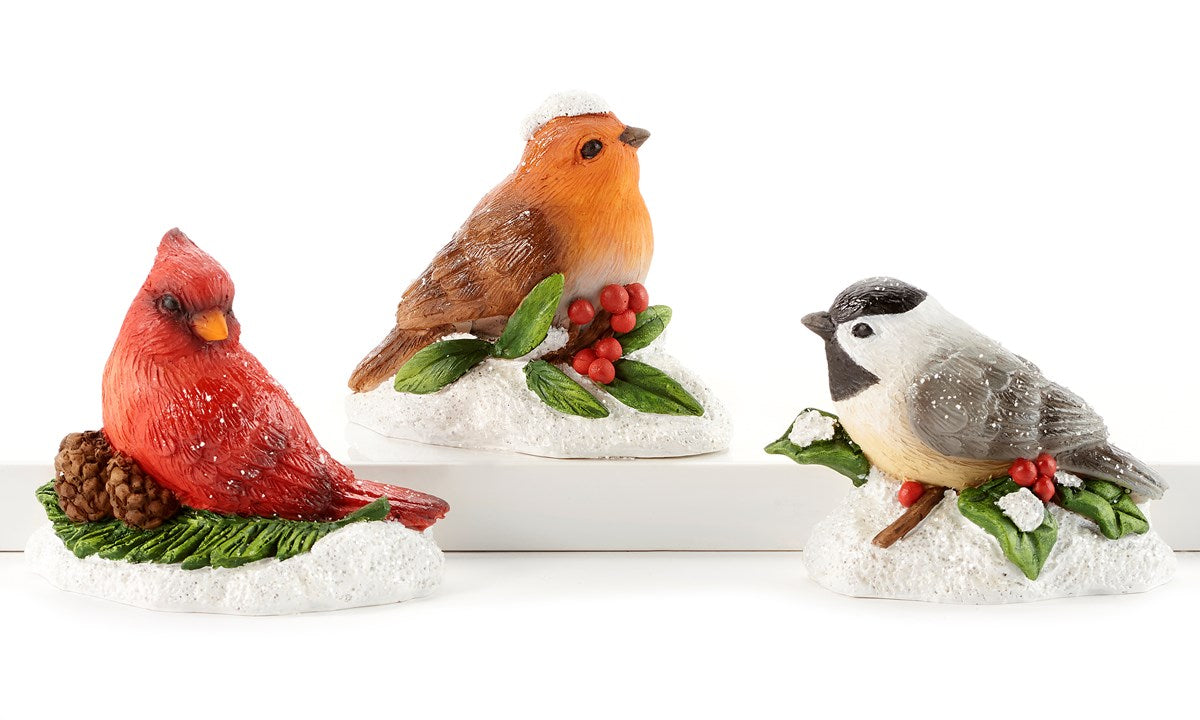 Winter Bird Figurine