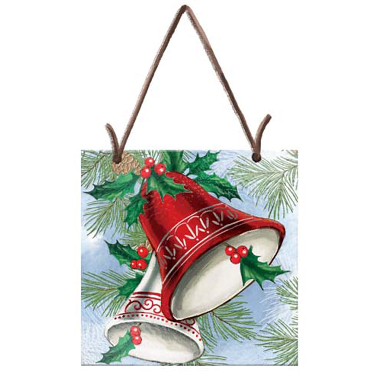 Handpainted Embossed Holiday Suncatcher