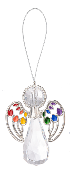 Heavenly Rainbow Angel Ornament