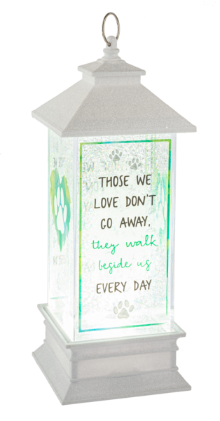 Those We Love Don't Go Away LED Light Up Shimmer Pet Bereavement Lantern