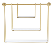 Gold Three Tier Swing Shelf