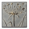 Wall Decor Greywash with Gold Wildflower
