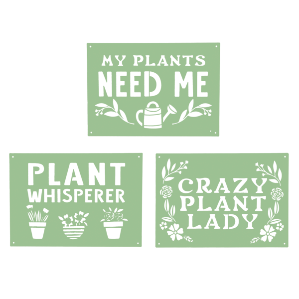 Laser Cut "Crazy Plant Lady" Wall Decor
