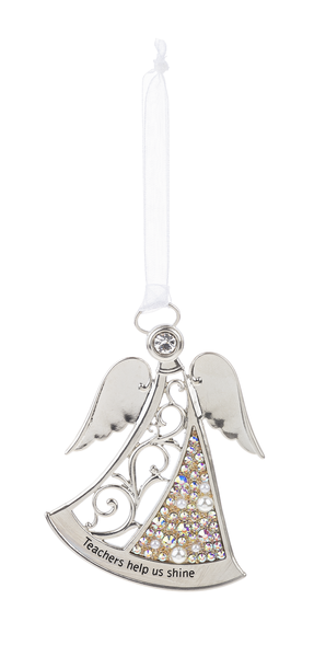 Teachers Pearls of Love Angel Ornament