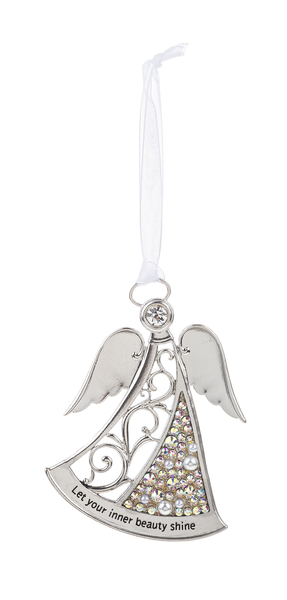 Inner Beauty Pearls of Love Angel Ornament