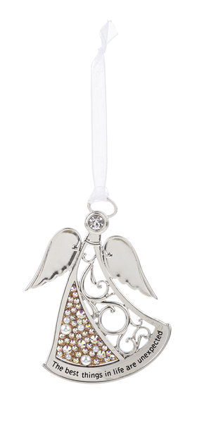 Best Things Pearls of Love Angel Ornament