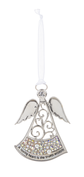 Loving Heart Pearls of Wisdom Ornament