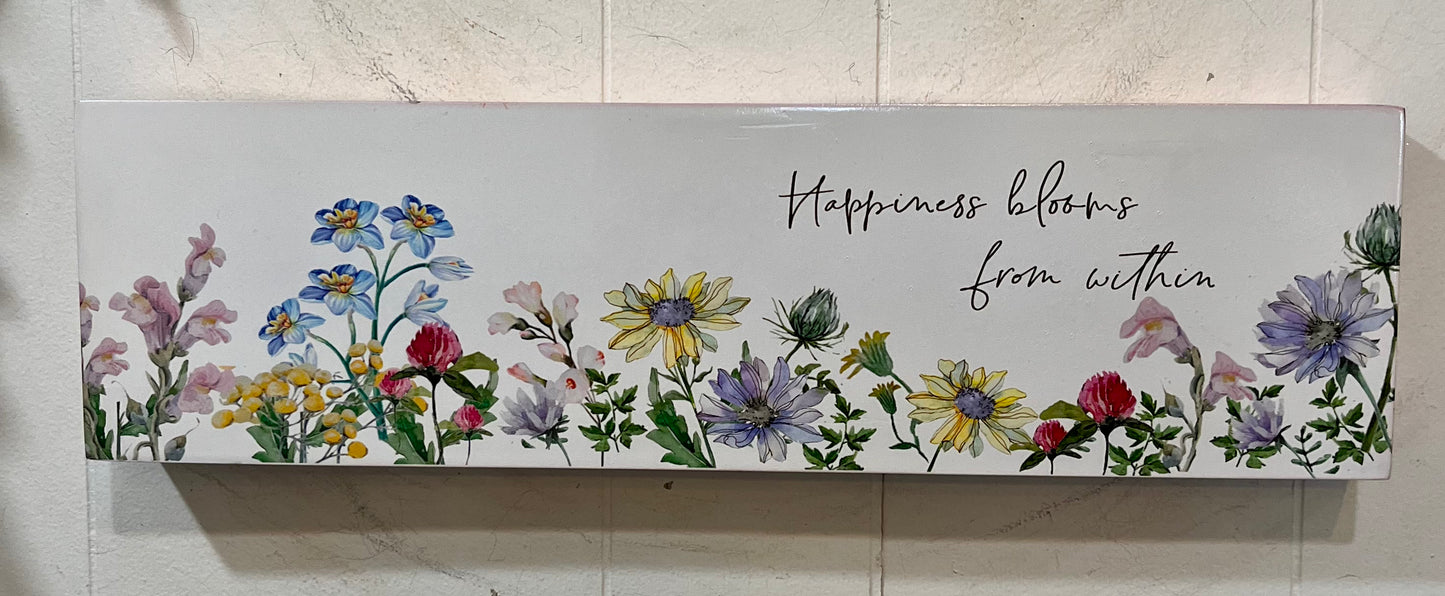 Wooden Painted Bird Sign