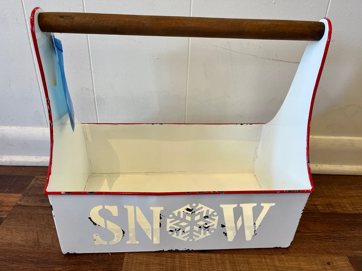 Large White Tin - "SNOW"