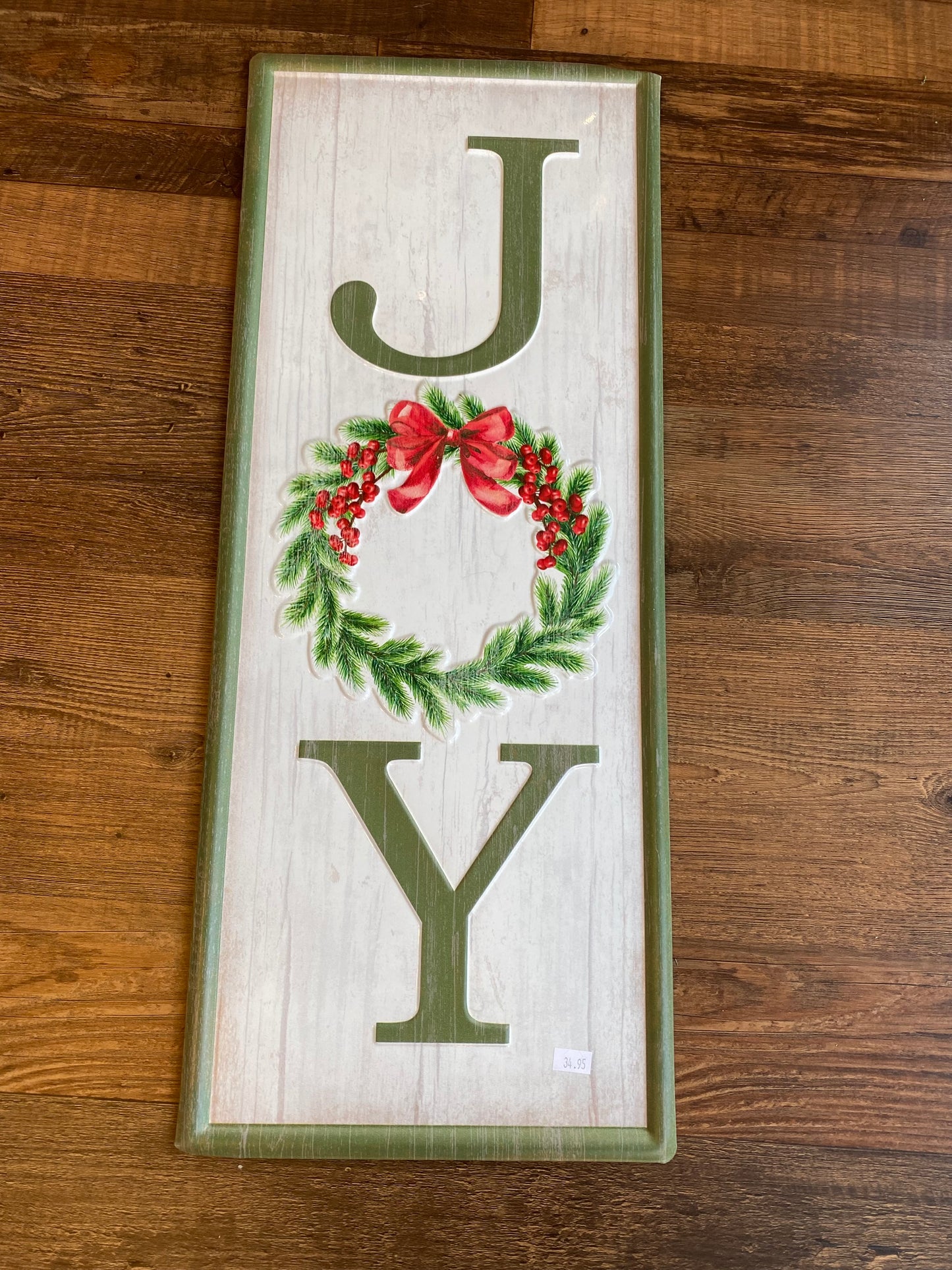Joy Metal Sign