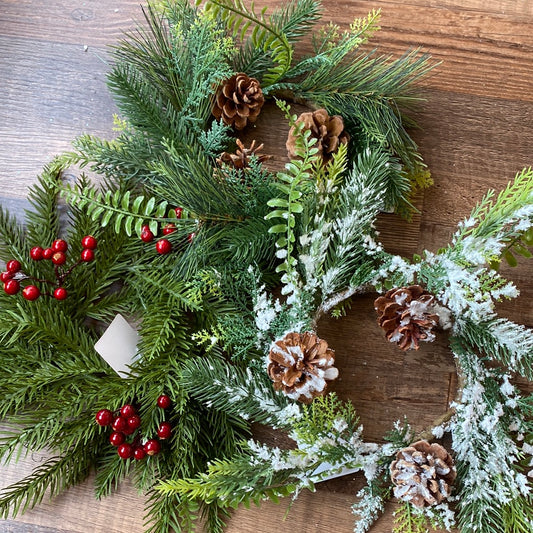 Natural Pine Candle Ring