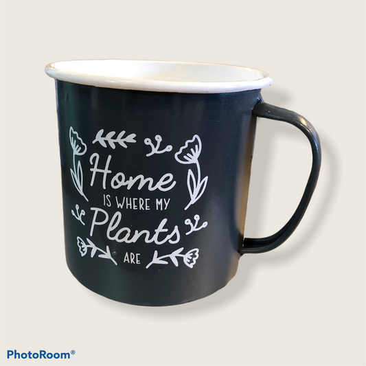 Cup planter Home is where my plants are