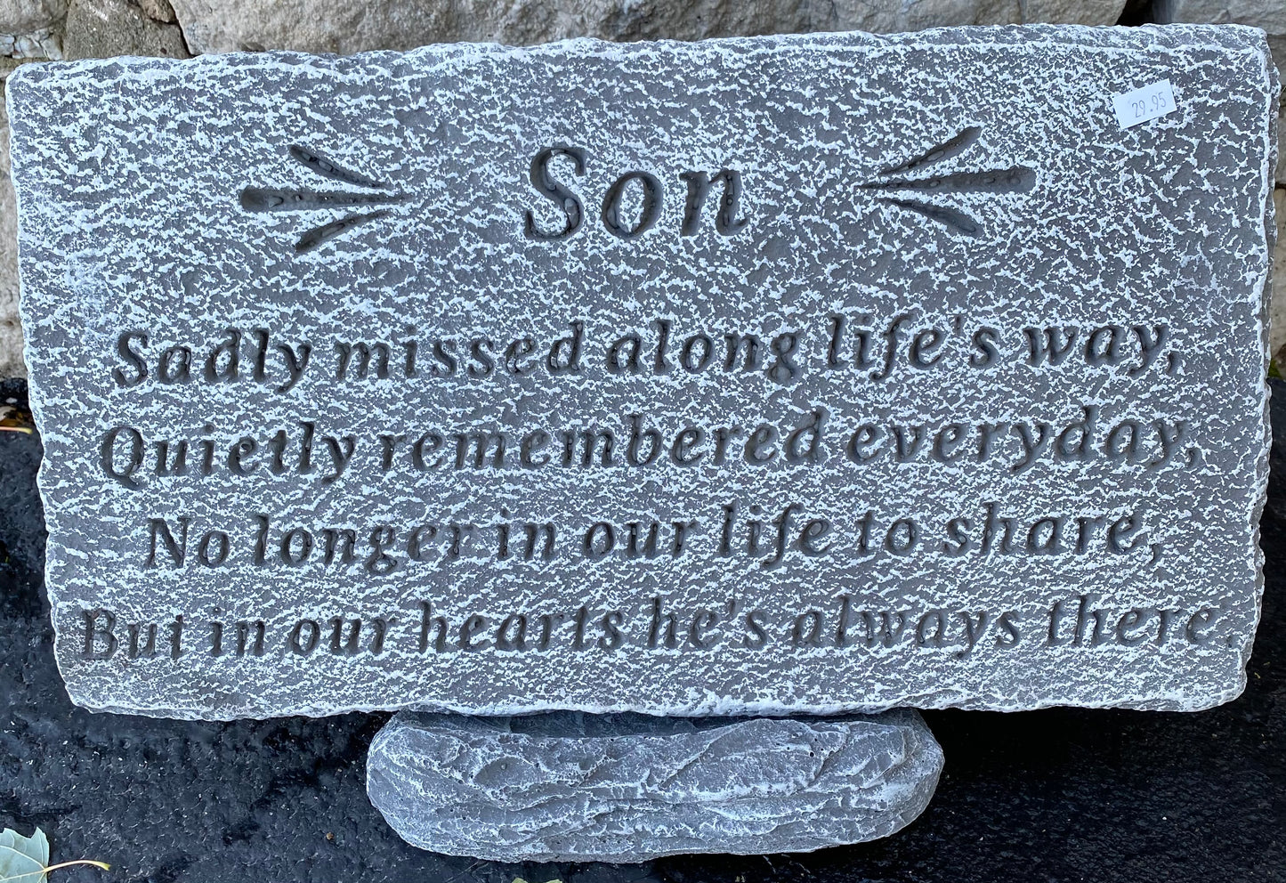 Son Cement Memorial Plaque