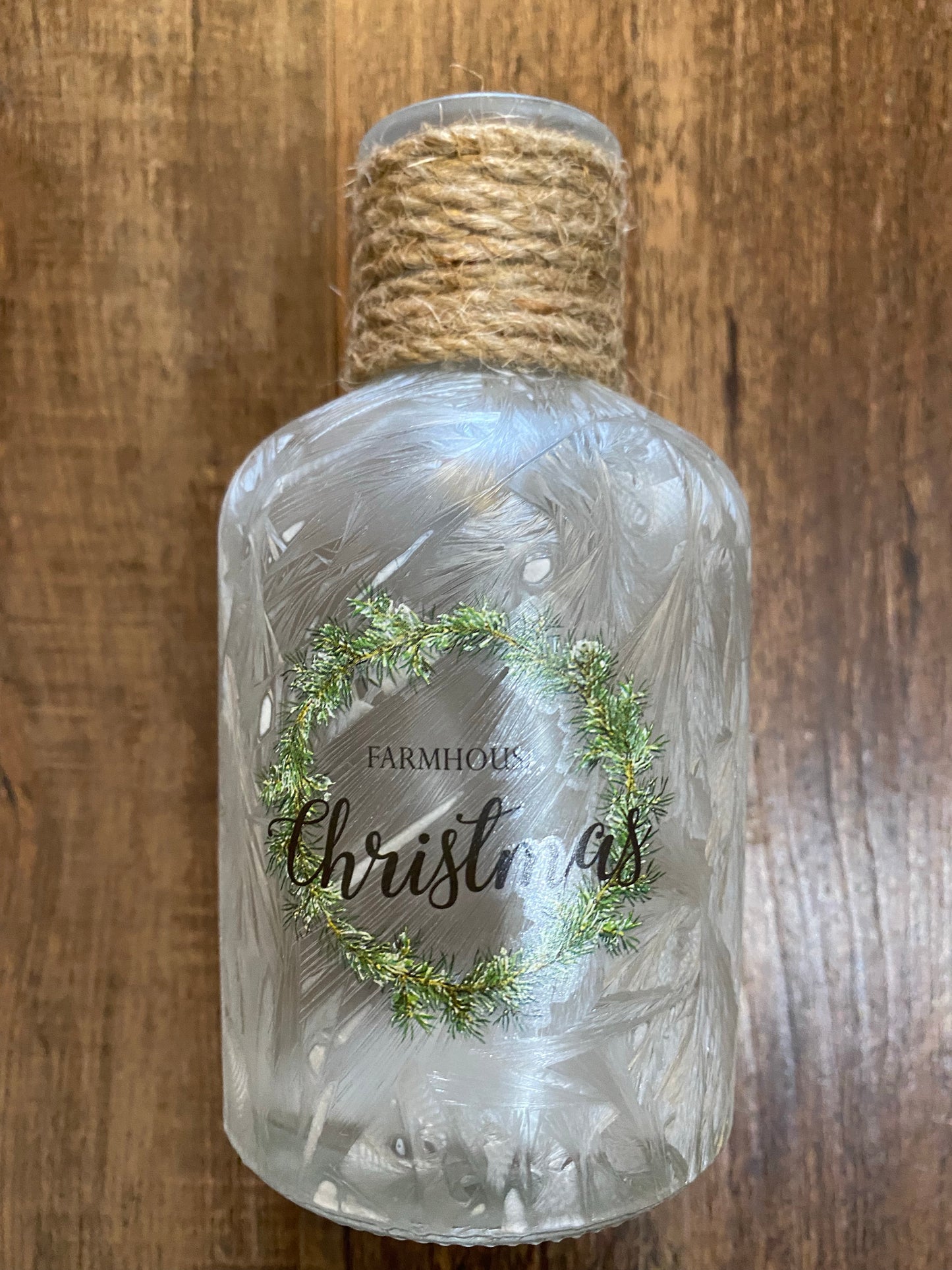Farmhouse Christmas Jar - Small