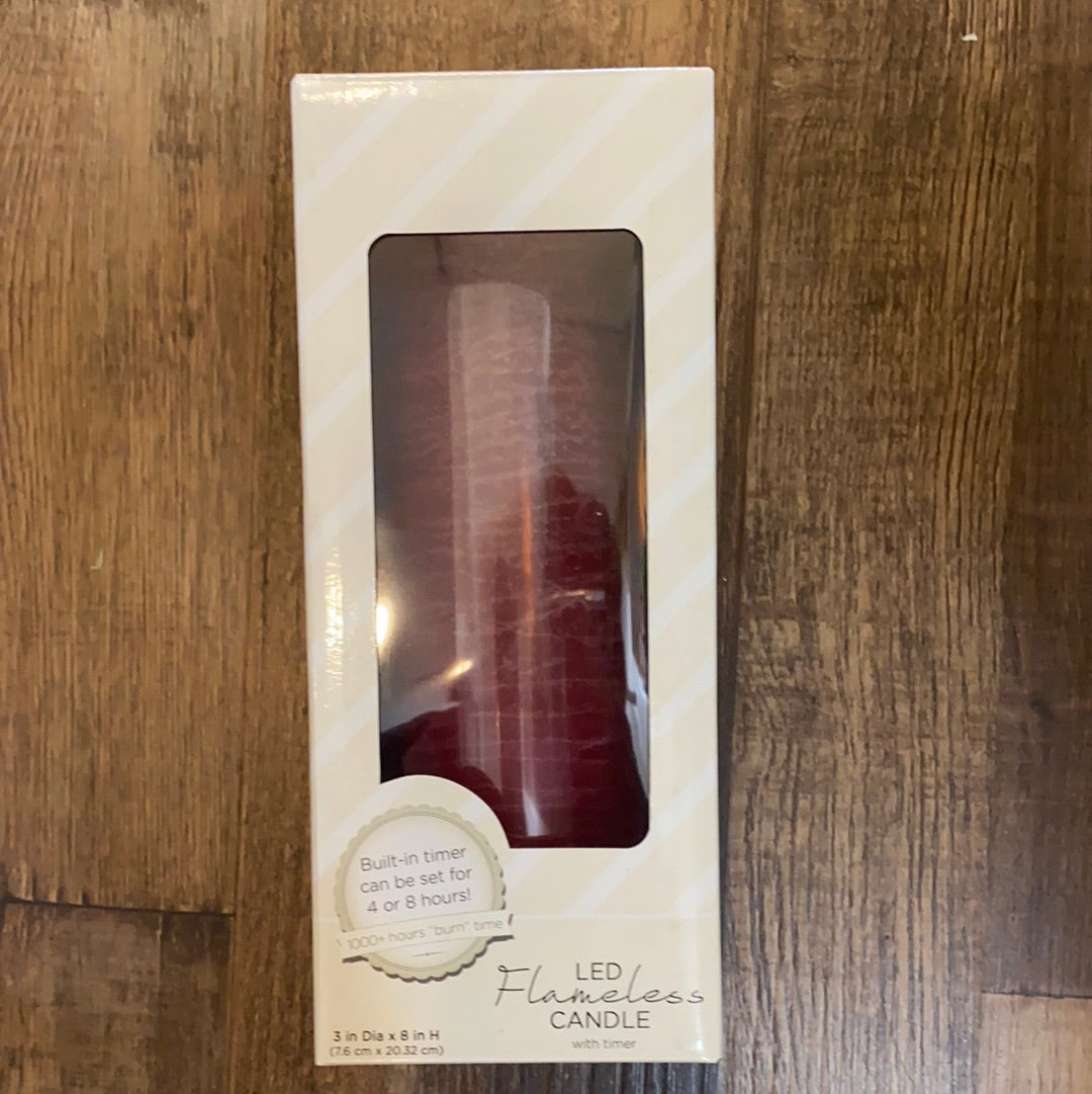 Red LED Candle - Large