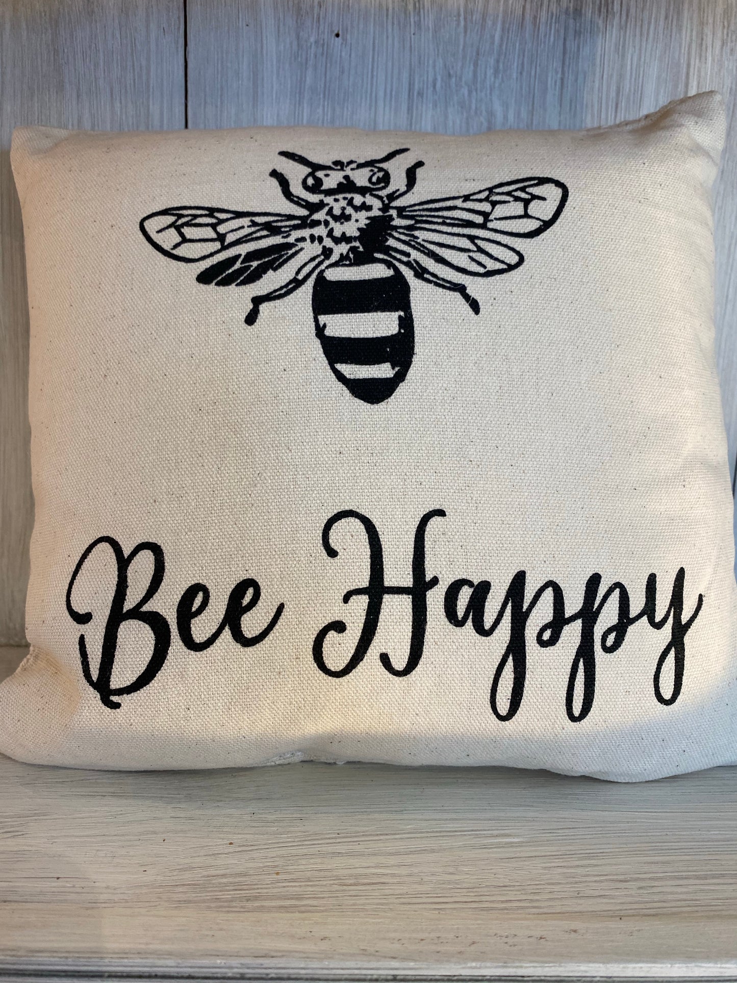 Bee Happy Pillow
