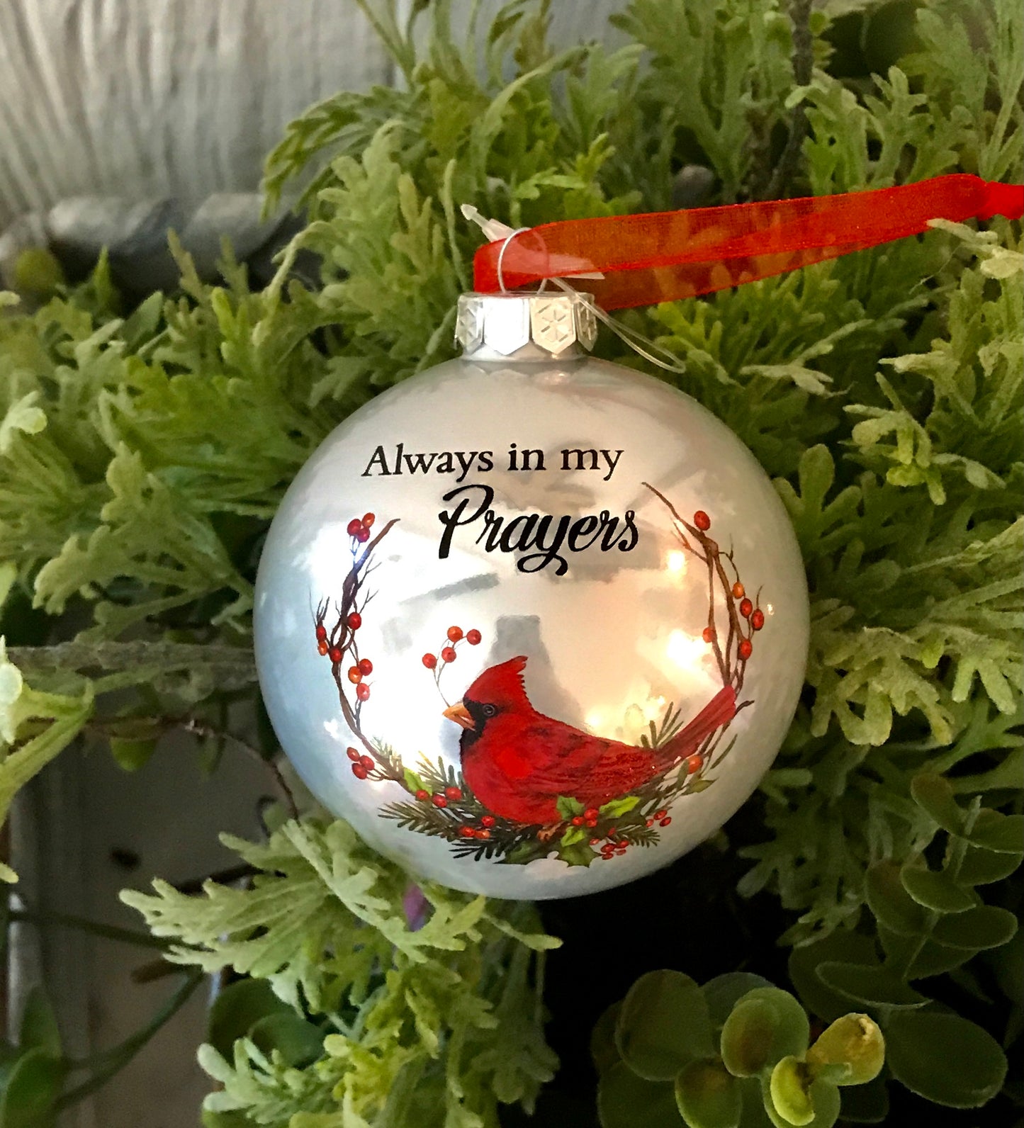 Always in my Prayers Christmas Ornament