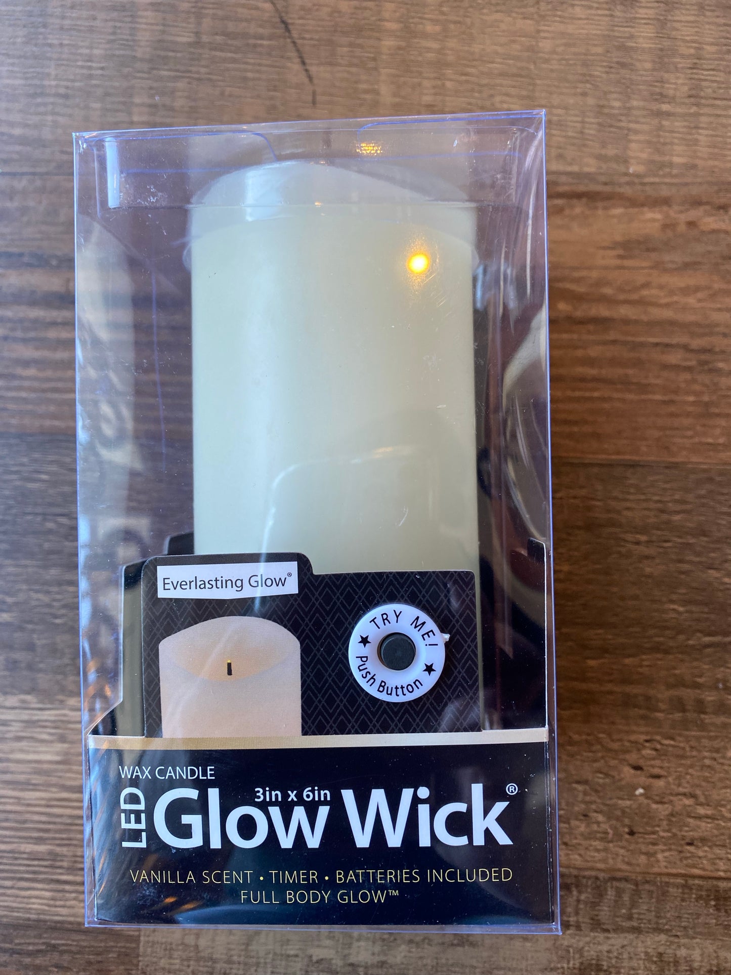 Glow Wick Candle 3x6