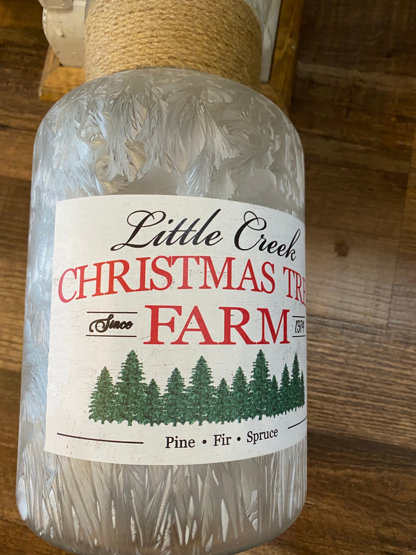 Little Creek Christmas Tree Farm Jar - Large