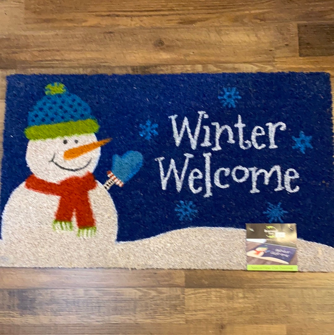 Winter Welcome Door Mat