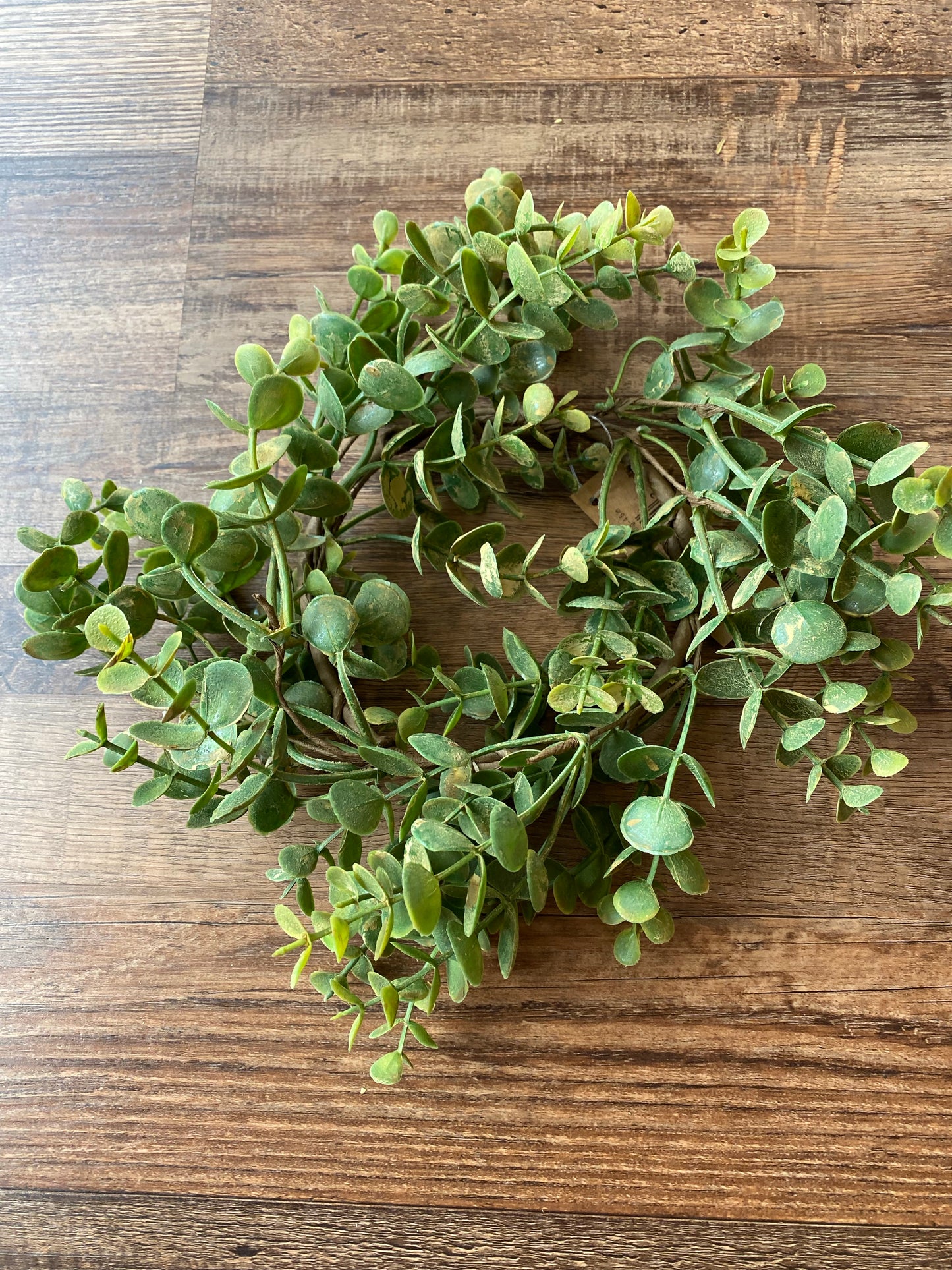 Green Leaf Succulent Candle Ring