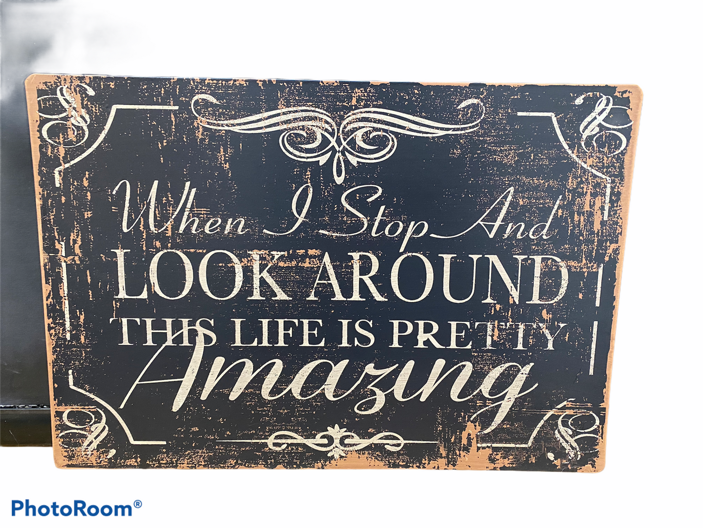 Metal Look Around Sign Wall Art Home Decor