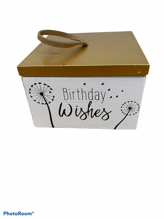 Wood Birthday Wish Box