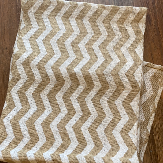 72" Chevron Burlap Table Runner