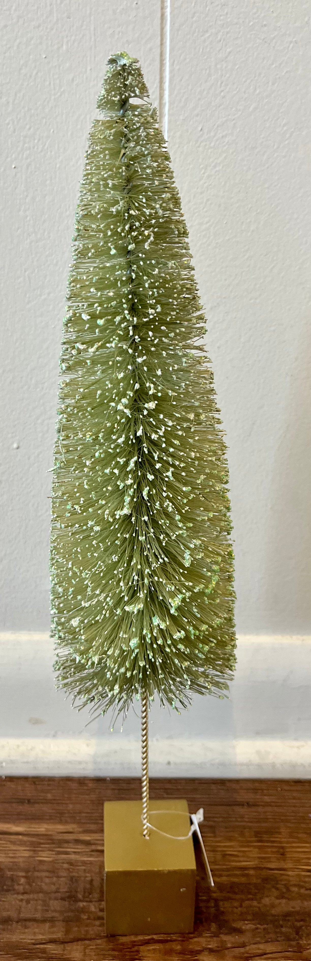 Large Bottle Brush Tree - Green/Gold