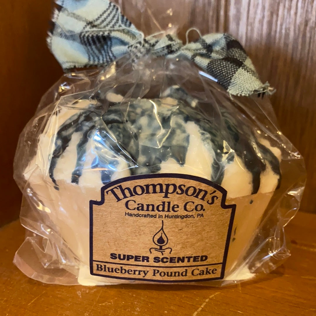 Blueberry Pound Cake Cupcake Candle