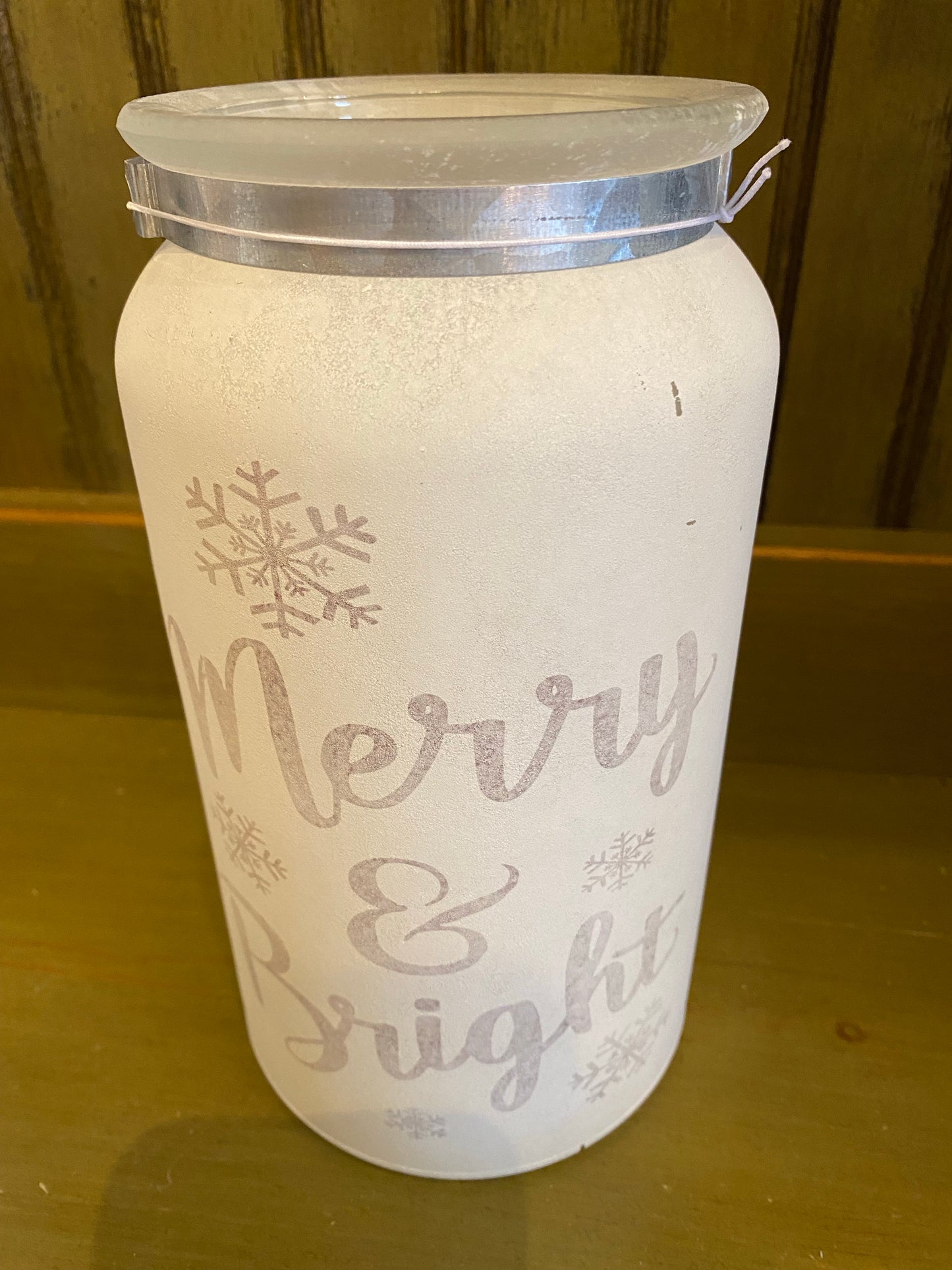 Merry & Bright Glass Vase