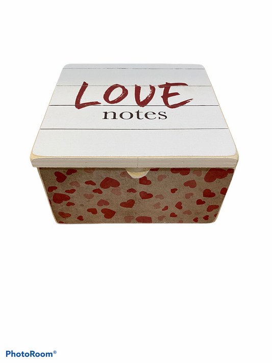 Love Notes Wooden Box