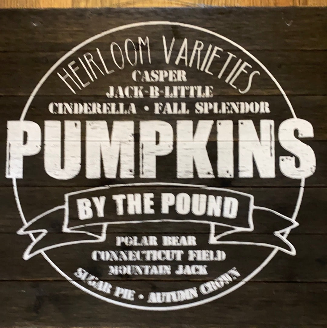 Heirloom Variety Pumpkin Sign