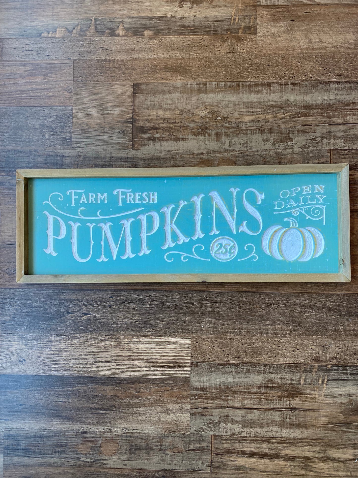 Farm Fresh Pumpkin Wood Sign