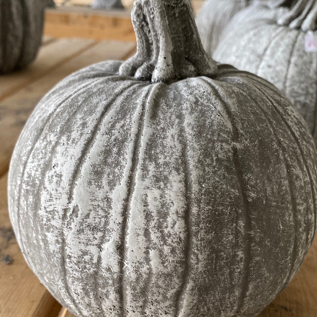 Cement Pumpkin 1