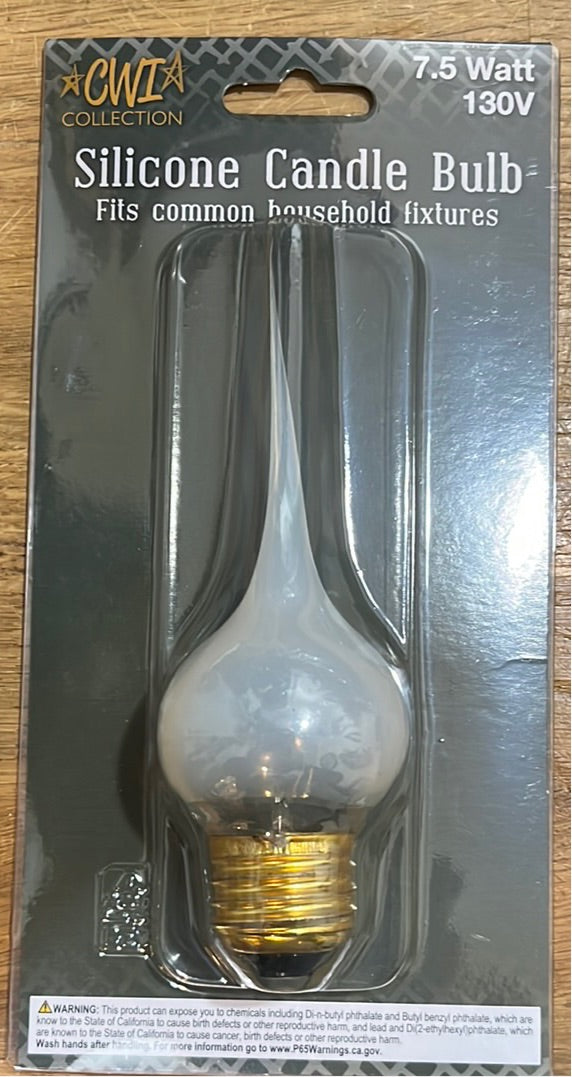 Silicone Candle Flame Bulb - 7.5 Watt