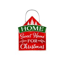 Home Sweet Home Metal Christmas Sign
