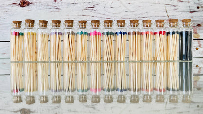 Small Match Bottles - Safety Matches in Jars with Striker