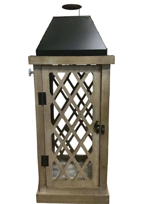 Tan and brown large lantern