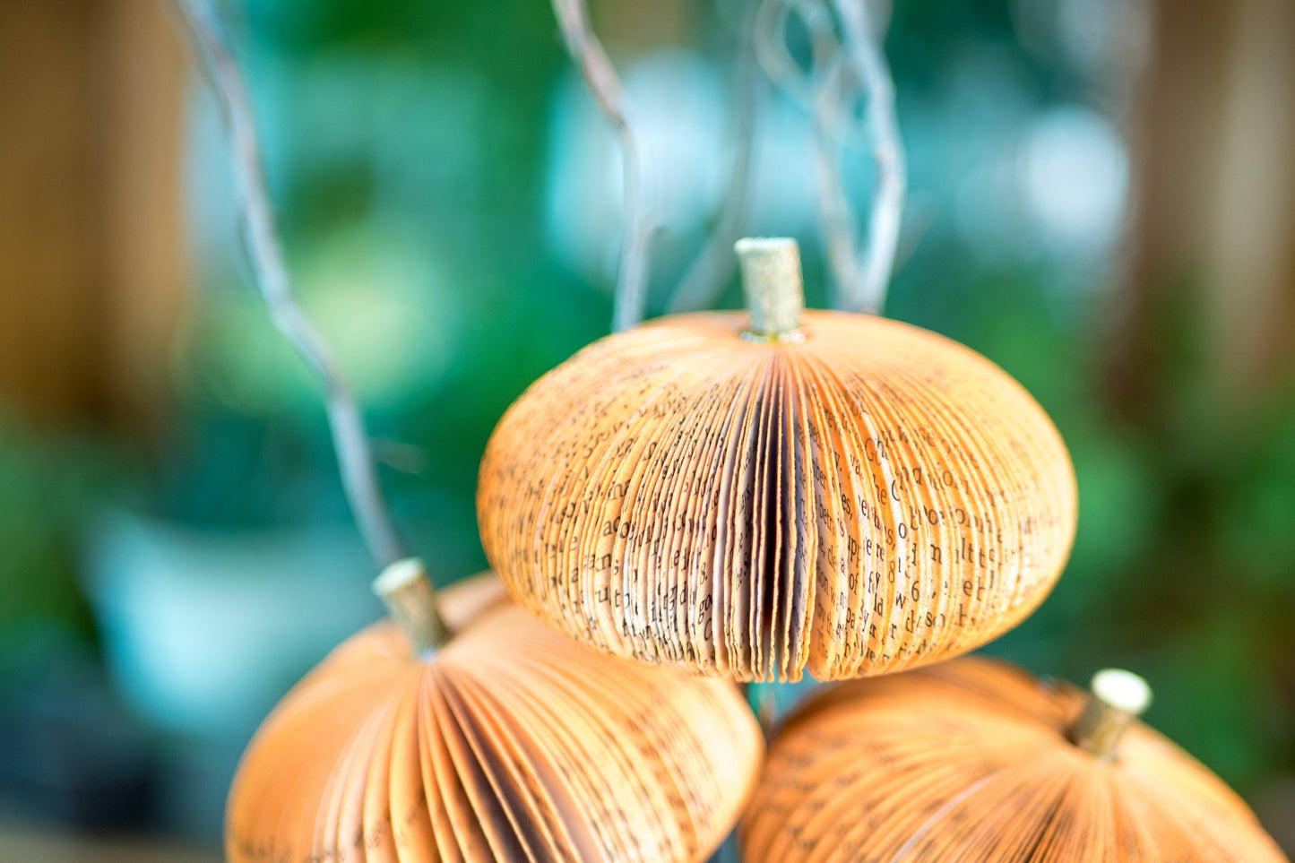 Book Pumpkin Cutie Stems-Fall Decor-Halloween Decor
