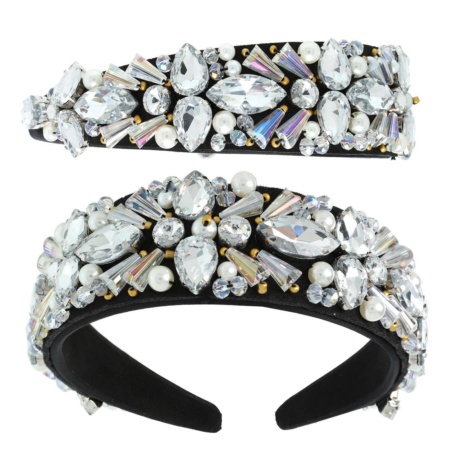 Glam Crystal Gemstone Embellished Headband