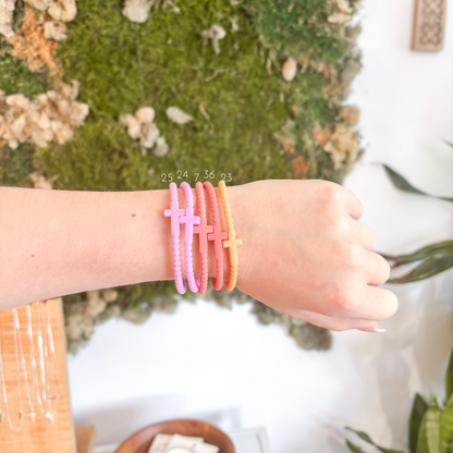 Silicone Cross Bracelets